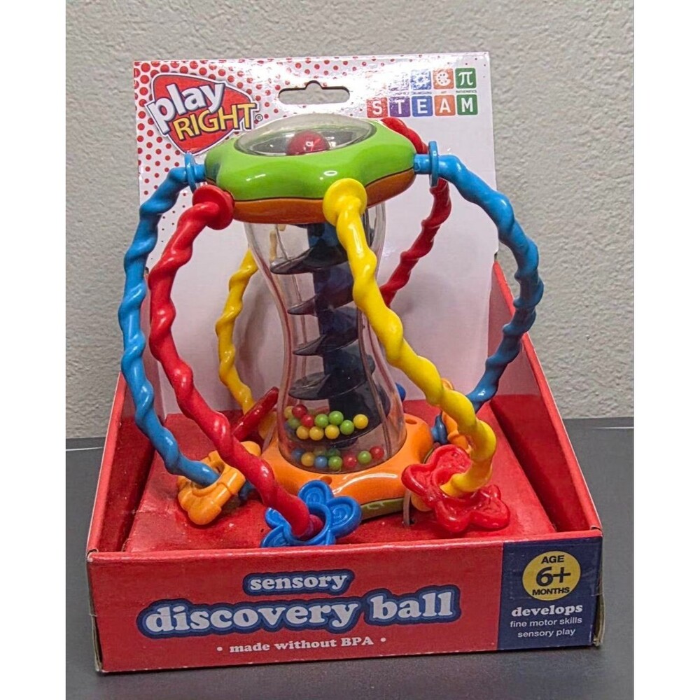 Play Right Sensory Discovery Ball Spin Toy Baby Activity Toddler NEW